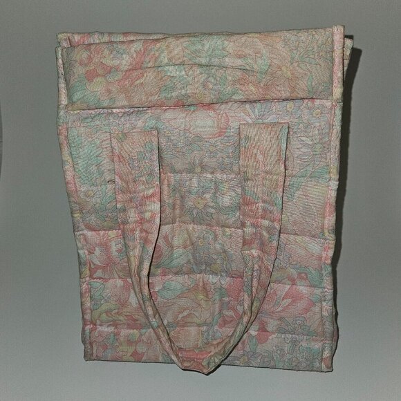 VTG Baby Connection Soft Style Pink Floral Diaper Bag Small 11x9 Green Blue READ - Picture 5 of 15